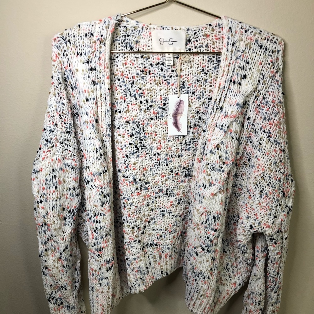 NWT multi colored knit cardigan